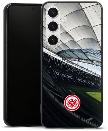 Silikon Hülle kompatibel mit Samsung Galaxy S24 Case schwarz Handyhülle Eintracht Frankfurt Fußball Stadion