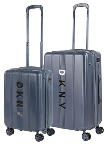 DKNY - Leicht Koffer Set Polycarbonat Reisekoffer Set für Flugreisen - Dauerhaft Hartschalenkoffer Set - Kofferset Hartschale mit TSA Kombinationsschloss, Dämmerung