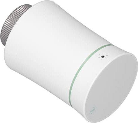 Vanne de Thermostat Radiateur pour et - Contrôle de l'application, Vanne de Contrôle de Température d'économie d'énergie Programmable pour le Chauffage (BLACK) (WHITE)
