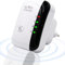 WiFi Extender Booster Repeater with Ethernet Port – 300Mbps Wireless Signal Amplifier for Home Internet, Long Range WiFi Signal Strengthener, Easy Setup, UK Plug, 2.4GHz WiFi Enhancer, White