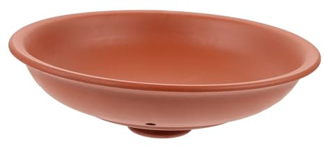 TOPPERFUN Couvercle avec Poignée Unique de Marmite à Mijoter en Céramique Marron et Bord Lisse, Accessoire pour Mijoteuse de 4,5 à 6 Litres, Maison Familles