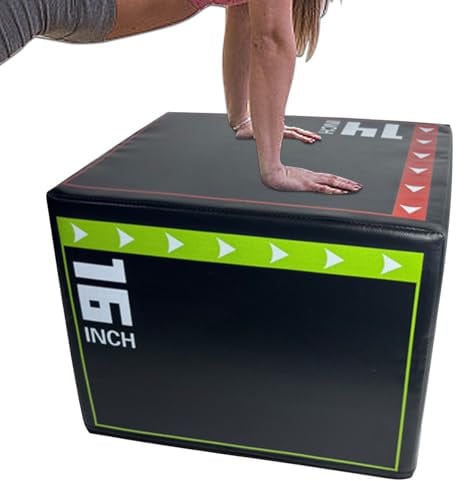 Sprungkasten mit Pliometrie, stoßfest, ohne Verrutschen – Sprungbox für das Training | Fitnessgeräte, verschleißfest, hohe Intensität, Übung, leichtes Design