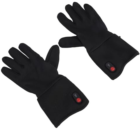 POENVFPO Beheizte Handschuhe, Batteriebetrieben, Touchscreen-beheizte Skihandschuhe mit 2 Wiederaufladbaren Li-Batterien, für Skifahren und Radfahren Im Winter