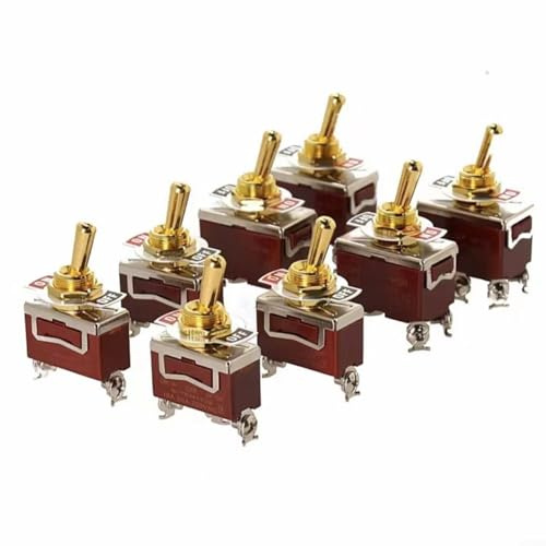 5 x Kippschalter aus wasserdichtem 56 x 29 x 16 mm Gehäusematerial Bakelit für Autos, Schiffe, Yachten, Camper und Wohnwagen (3 Beine, 2 Gänge)