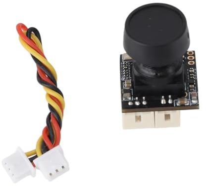 Dilwe Hochauflösende -Kamera mit 3D DNR, 165° FOV, 1/3 Zoll CMOS-Sensor, Globale WDR-Analogkamera für RC Racing Drone, Schwarz, 4:3