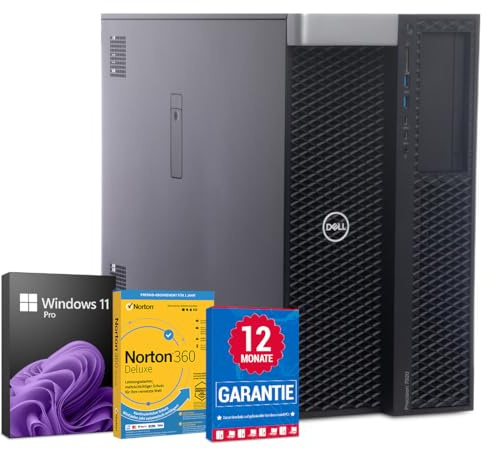 Dell Precision 7920 PC Computer Intel Xeon Gold-6134@ bis zu 3,7 GHz 64 GB 1000 GB SSD mit Windows 11 Pro & GRATIS Bluetooth, WLAN & Antiviren-Software inkl. 12 Monate Garantie (Generalüberholt)