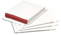 100 Beutel für Faltenbalken, Kraftpapier, weiß, C4 229 x 324, 130 g/m², Schutzband