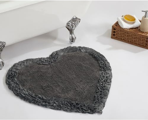 Better Trends Badteppich aus 100% Baumwolle in Shaggy-Bordürsten-Kollektion – ultraweich, Plüsch, saugfähig, getufteter Badteppich, schnell trocknend, ideal für Bad, Dusche, Schlafzimmer – 76,2 cm,