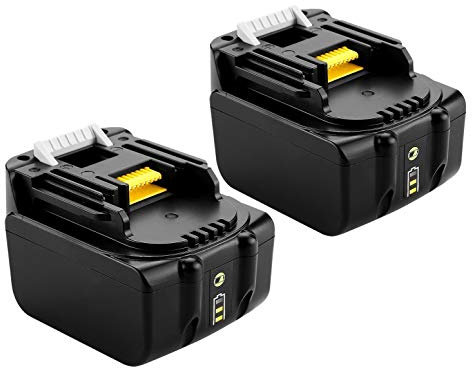 Lot de 2 Batteries Lithium-ION 14,4 V 4,0 Ah 4000 mAh pour Makita BL1415 BL1430 BL1440 BL1415N 194065-3 196875-4 194558-0 195444-8 196388-5 US