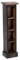 DESIGN DELIGHTS RUSTIKALES Holz CD Regal CD Tower | Mahagoni Massivholz, 76x15,5x16cm (HxBxT) | Holzregal mit 4 Fächern, CD Aufbewahrung | Farbe: 04 schwarz-Natur