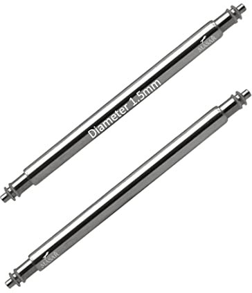 masar 22mm SLX150 - Ø 1.5mm – Federstege, Stege, Uhrenarmband - Watch Straps, Band, Bracelets, Spring Bars Pins – Double Flange – 0.8mm - INOX 316L - 2 pcs