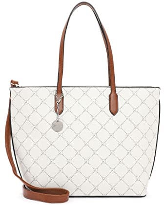 Tamaris Anastasia 30107-200 Damen Henkeltasche 43,00x29,00x13,00 cm (BxHxT) , Ecru