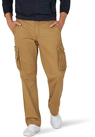 Lee Herren Wyoming Relaxed Fit Cargo Pant Hose, Braun, 34W / 32L