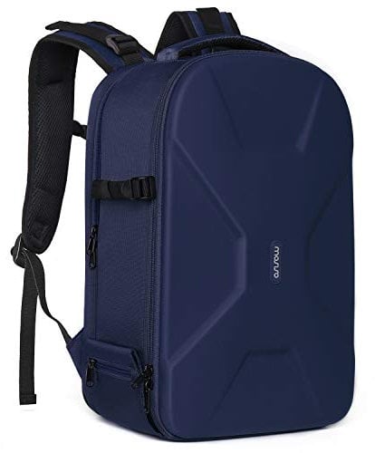 MOSISO Camera Backpack, DSLR/SLR/Mirrorless Photography Camera Bag 15-16 inch Waterproof Hardshell Case with Tripod Holder&Laptop Compartment Compatible with Canon/Nikon/Sony, Navy Blue