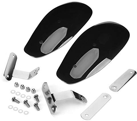 Qiilu Motorrad-Handschützer, 2-teiliger Universal-Motorrad-Handschutz Windabweiser-Schutz 10 mm