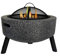 VEDKYY Brasero Barbecue Exterieur, Terrasse, Jardin, en Fonte, Haut, 60 CM, Design, Pierre, Brazeros Exterieur Grill, Brasero Plancha Barbecook, Barbecue Charbon De Bois Camping Rond Grande,Blanc
