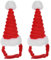 VILLCASE 2er Set WeihnachtsmüTzen FüR Hunde Und Katzen - Festliche KostüM-Accessoires FüR Haustiere, Hunde Weihnachtsmütze Ideal FüR Weihnachten Und Besondere AnläSse