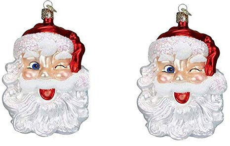 BDXZJ Anhänger Weihnachtsmann Christbaumschmuck 2020 Personalisierte Weihnachtsmann Anhänger Deko DIY Weihnachten Dekoration Hängen Baumschmuck, 2Pcs