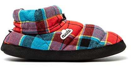 NUVOLA. Hausschuhe Herren Damen Rutschfester Sohle warm gepolstert bequem rot blau 46/47 EU