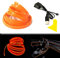 Balabaxer USB EL-Wire Orange, 5M/16.4FT Flexible Neonlichtröhre DC 5V Neonröhre Innenraumlichtleiste für Autoinnenraum, Lücke Dekorationsbeleuchtung.