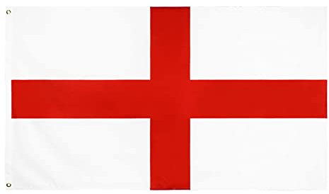 ShreeFit Flags St Georges Flag England Flag St George Flags Polyester with Brass Grommets 3Ft X 5Ft (Pack of 1)