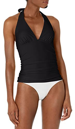 Tommy Hilfiger Damen Neckholder top Tankini-Oberteil, True Black, S