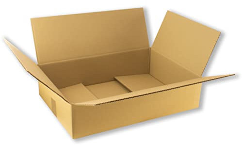 Pack 10 cajas Carton, 500x350x120 mm, Caja para Pedidos, Almacenaje, Envio, Paquetes, mudanza, Envios de Libros, Kit para mudanzas, grandes y baratas