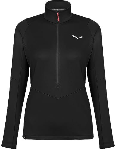 Salewa Puez Polarlite Half Zip Fleece Women, black out, M