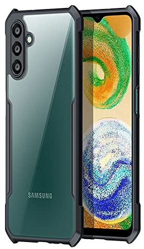 TECHGEAR Galaxy A04s / A13 5G Tough Case [Fusion Armour] Premium Hybrid Tough Rugged Protective Bumper Case Heavy Duty Protection with Clear Back Designed For Samsung A04s & A13 5G - Black