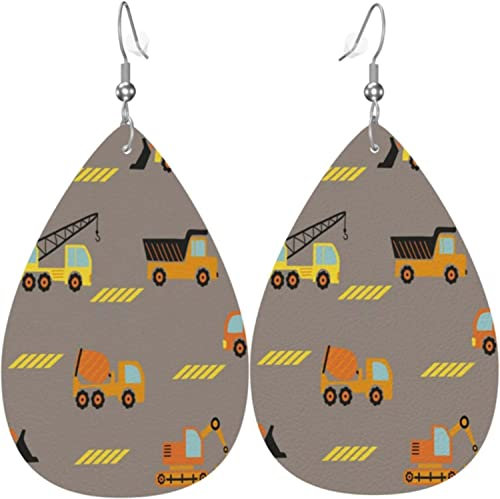 Ohrringe, Auto Auto Leder Tropfen Ohrringe Gedruckte Teardrop Ohrringe Leichte Ohrring Damen Für Ornament Geschenke Mädchen