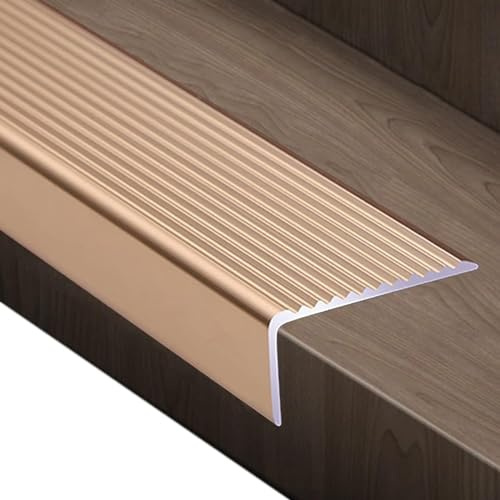 Nez De Marche Escalier, Nez De Marche Profilé D'escalier, Largeur 30 50 70 100mm, Baguette Angle Aluminium Barre De Seuil Multiniveau Antidérapant, Pour Bords D'escalier Extérieurs/Intérieurs