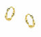 Hmzidz 925 Sterling Silber Gedrehte Creolen für Damen Herren,Ohrringe Gold/Silber Creolen Klein,Hoops Ohrringe echt Silber,Hypoallergen Kreolen Ohrschmuck für Frauen Mädchen (Gold)