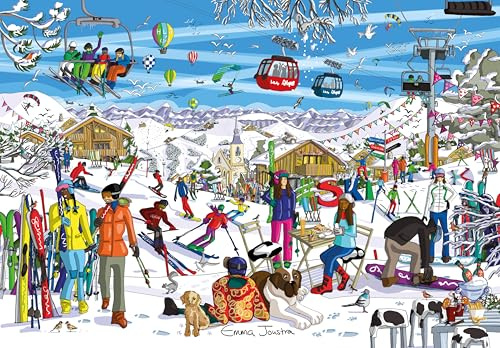 Emma Joustra Jigsaw Puzzle 'Fresh Powder' 1000 Piece | Great British Jigsaws | Small Batch Made | Sustainable Jigsaw Puzzles