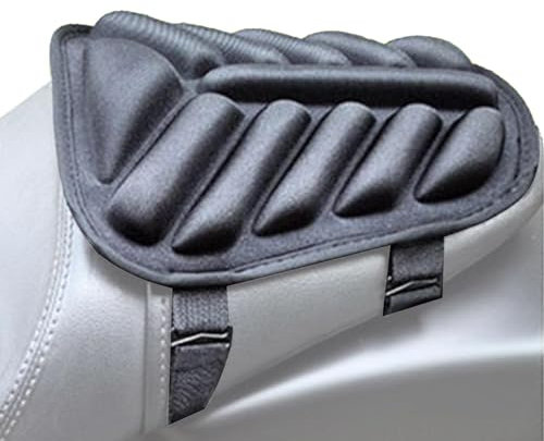 Coussin de siège de moto en gel | Coussin de siège passager de moto | 3D respirant et absorbant les chocs | Coussinets universels en nid d'abeille doux pour les longs trajets