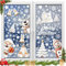 Etopgo Fensterbilder Weihnachten Selbstklebend, 9 Blatt 146 Stk Weihnachts Fensterbilder, Wiederverwendbar Statisch Haftende PVC Aufkleber, für Winter Fenster Weihnachten deko