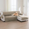 BellaHills 100% Wasserdicht Sofabezug Ecksofa L Form (247cm) Sofa Überwürfe rutschfest Sofabezug U Form Waschbar Couchbezug Sofa Cover mit Gummiband, Taupe