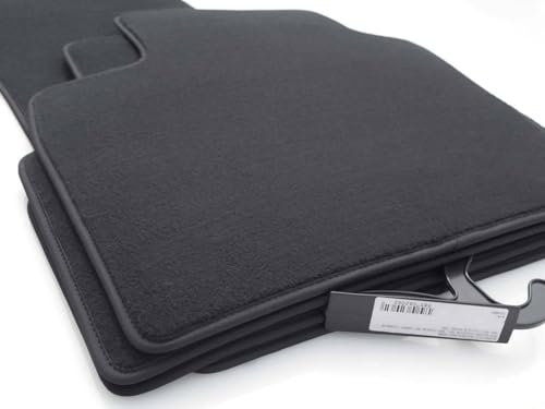 Fußmatten passend für VW Passat 3A (1988-1996) Velours Autoteppich Oldtimer Matten Set 4-teilig Schwarz Premium Automatten