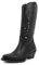 QUEEN HELENA Camperos Stivali con Tacco Western Traforati Stivaletti Texani a Punta Cowboy Donna X28-103 Nero 39