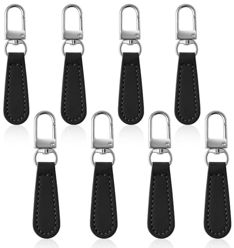 Deoward Chiusura Lampo di Ricambio con Cerniera Tira Sostituzione (8 Pcs) | Riparazione Cursore Cerniera Maniglia per Valigie, Zaini, Trolley, Giacche, Borse a Mano