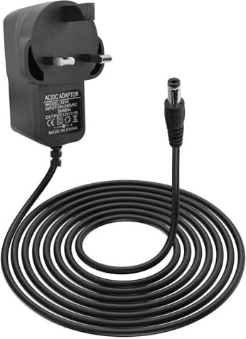 12V 1A Power Supply Charger, AC Adapter 100-240V to 12v DC Power Supply Transformer Wall Charger 12W 5.5mm x 2.1mm Jack for CCTV Security Camera Adapter Driver LED Strip Lights