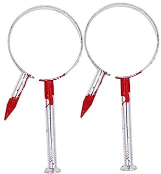 Abaodam 3Pièces Accessoires Halloween Clou à Travers Bandeau à Ongle Sanglant pour Fête Halloween Et Pranks
