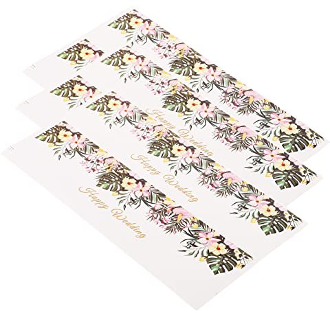 Etichette per Bottiglie d'Acqua, Etichette Personalizzate in Bottiglia d'Acqua con per Bottiglie di di Nozze di Carta da 70% per Feste (HM220505007)