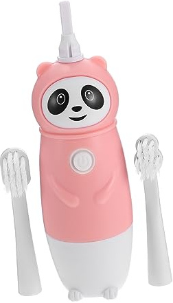 Elektrische Kinderzahnbürste 1 Satz mit Wechselköpfen, PP | Sanfte Vibration, Batteriebetrieben mit Aaa Zelle, IPX7, für Milchzähne und Empfindliches Zahnfleisch