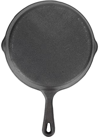 Fictory Gusseisen-Pfanne, 26 cm, vorgebrannte Bratpfanne für gleichmäßige Hitze, vielseitig für Grill, Ofen, Broiler, langlebige Kochlösung
