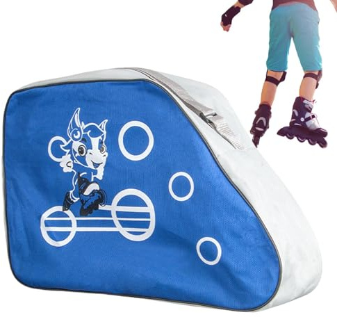 Schlittschuhtasche – atmungsaktiver Eiskunstlauf-Tragehalter, Rollrucksack, Aufbewahrung, verstellbar, leicht, für Kinder, Jungen, Mädchen, tragbare Eisübung, Reisen, Sport, Training