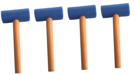Veemoon Lot de 4 Marteaux Jouets en Mousse Epe Écologique, Légers et Portables, Couleurs Aléatoires, Accessoires pour Jeux Éducatifs et Fêtes D'garçon et Filles, pour Couleur Aléatoire