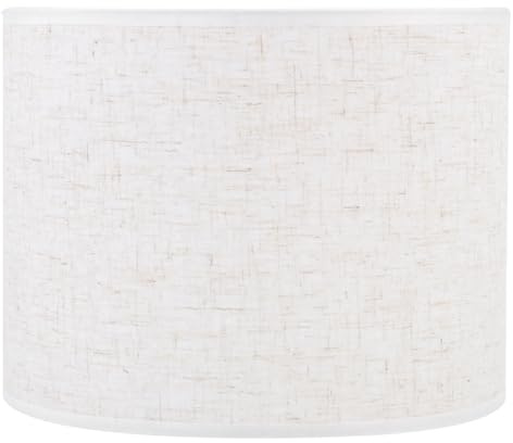 HOUDERCO Lampenschirm Nachttischlampe Stoff Leinen E27 Wohnzimmer Büro Augenschutz Weiß