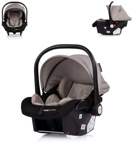 Chipolino Babyschale Amore i-Size Gruppe 0+ (0-13 kg) Kissen Griff verstellbar braun