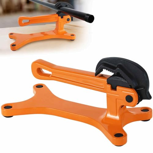 Fabater Tornillo de Banco Portátil para Tubos, de 1/8 a 1-/2 de Capacidad, Ligero, de Aluminio, Abrazadera de Tubo de Mandíbula Antideslizante para Fontanería, HVAC y Bricolaje