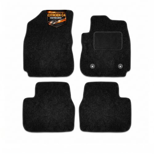 Car Floor Mats for Citroen C4 Cactus 2014+ 4 Piece | UK Made • Perfectly Tailored Fit • OEM Style Fixings